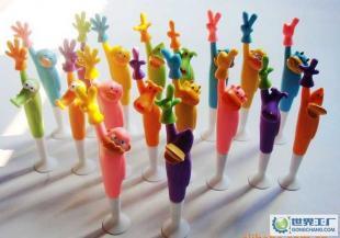 禮品廣告筆 動物手勢筆 帶底座 可豎立放置 18種款式_辦公、文教_世界工廠網中國產品信息庫